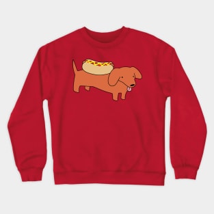 Hotdog Dachshund Crewneck Sweatshirt